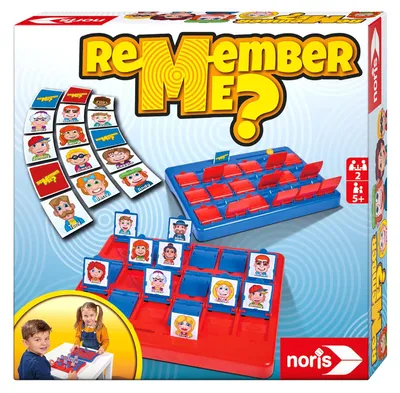 Produktbild von noris 606064477 - Remember me, das lustigste Ratespiel mit 18 verschiedenen Char