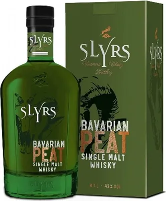 Produktbild von Slyrs Bavarian Peat Single Malt Whisky 43% Vol. 0,7l in Geschenkbox