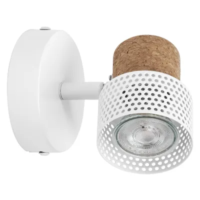Produktbild von LEDVANCE DECOR SPOT CORK, 1 x 3,4W, 230lm, weiß, Spotleuchte, verstellbare Köpfe, vielseitig anwendbar, Innenraumspot, austauschbare LED-Lampen, dimmbar, warmweiße Lichtfarbe, GU10
