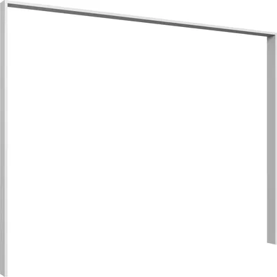 Produktbild von Passepartout >Danzig< in WEISS + GLAS WEISS - 183x210x12cm (BxHxT)