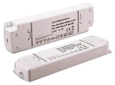 Produktbild von ISOLED LED Flexband-Trafo 12V/DC, 0-30W, dimmbar (Spannungssenke), SELV