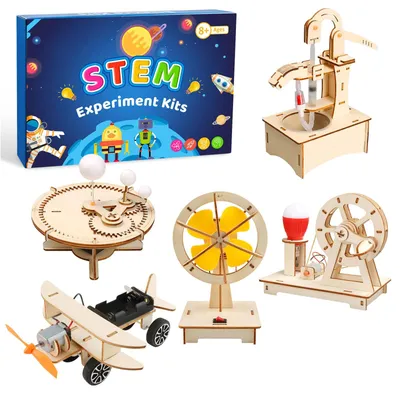 Imagen del producto de Kit de experimentos para niños, set de construcción "hazlo tú mismo" con 5 experimentos