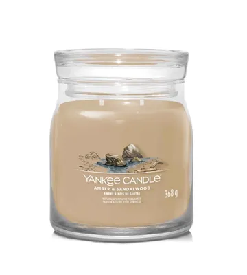Produktbild von Yankee Candle - Amber & Sandelholz Signature Kerze (Amber und Sandelholz) 368.0g