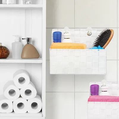 Obrázek produktu pro Závěsné nástěnné úložné koše, sada 2 kusů