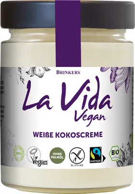 Produktbild von La Vida Vegan Weiße Kokoscreme 270g