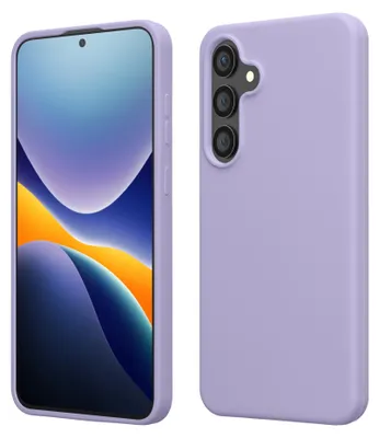 Produktbild von kwmobile Handyhülle für Samsung Galaxy S25 FE Hülle - Case Silikon - Kabelloses Laden - Schutzhülle Cover in Lavendel