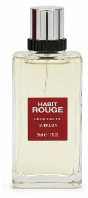 Produktbild von Guerlain Habit Rouge, Unisex, Winter, 50 ml, Nicht nachfüllbare Flasche, Zitrus, Jasmin, Neroli, Holz