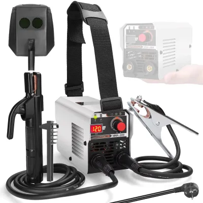 Image de Soudeuse MMA, technologie à onduleur IGBT, conception portable et compacte, blanc