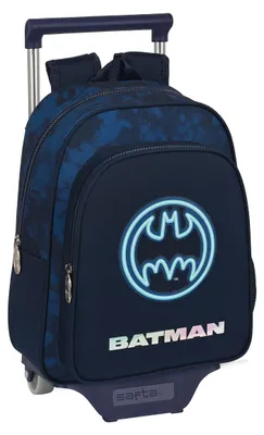 Zdjęcie produktu dla Plecak szkolny na kółkach Batman Legendary, granatowy, 27 x 33 x 10 cm