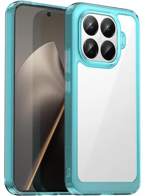 Produktbild von Hülle für Xiaomi 15T Pro, Klar Rückseite Stoßfeste TPU Silikon Bumper Schutzhülle Hellblau