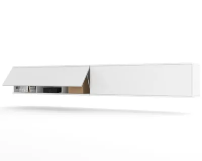 Produktbild von TV-Lowboard Fernsehschrank SIMPLY DUO UP HÄNGEND Weiß Matt/Weiß Matt 200cm