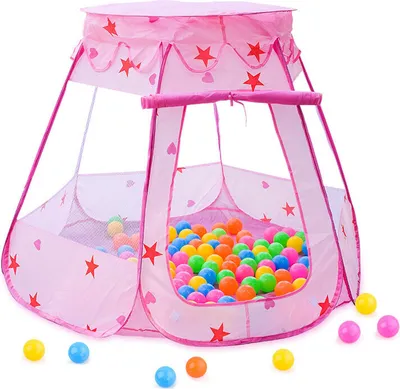 Immagine prodotto di Grande castello della principessa Ragazze Rosa Tenda da gioco per bambini da giardino - Blu