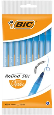 Produktbild von BIC Round Stic Classic Kugelschreiber Blau Blister /8 Stück/