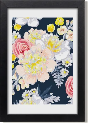 Produktbild von Bild 20x30 MDF-Rahmen, Wandkunst Ein Blumenstrauß