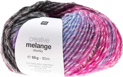 Produktbild von Rico - Creative Melange Chunky 0061 lila pink