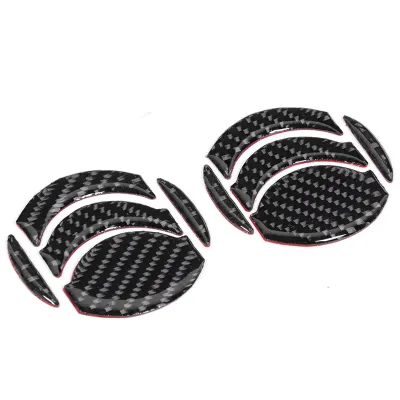 Imagen del producto de Moldura para rejilla de ventilación de puerta, cubierta para rejilla de ventilación de puerta, moldura para ventilación de puerta de coche, accesorio para el interior del coche, decoración de fibra de carbono