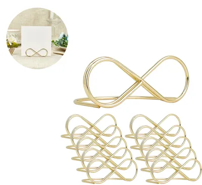 Produktbild von 10 Stück Tischkartenhalter Fotohalter Kartenhalter Hochzeit Platzkartenhalter Memohalter Sitzkartenhalter Tischnummernhalter