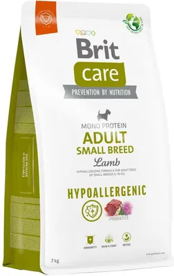 Produktbild von BRIT Care Hypoallergenic Adult Small Breed Lamb&Rice - Trockenfutter für Hunde - 7 kg