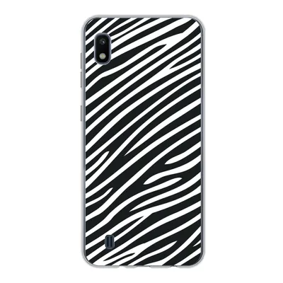 Produktbild von MuchoWow® Handyhülle Schutzhülle Hülle für Samsung Galaxy A10 Tiermuster - Zebra - Schwarz Silikon Softcase Handy Hülle - Schutzhülle