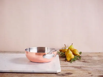 Produktbild von Mauviel 1830 Copperply Stielkasserolle Saucenpfanne Wokpfanne Ø 18 cm 1,2 Liter
