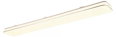 Image de Plafonnier LED rectangulaire BLANCA blanc 46 W, blanc chaud 5400 lm, plastique, dimensions : 6 x 120 x 17 cm, IP20, RL