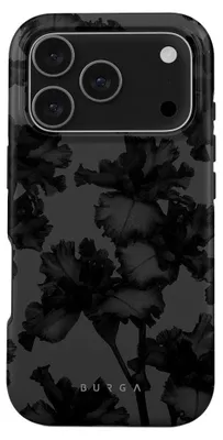 Produktbild von Handyhülle für iPhone 17 Pro, Burga Nucturnal Tough Magnetic, Schwarz mit floralem Muster