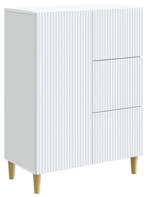 Obrázek produktu pro vidaXL Komoda se zásuvkami, bílá, 66 x 34,5 x 90 cm, dřevotříska