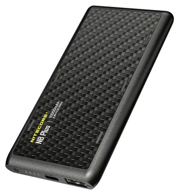 Immagine prodotto di Powerbank Nitecore NB Plus 10.000 mAh con USB-C e USB-A, 5 V, 3 A, max. 15 W, nero