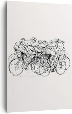 Produktbild von Bild auf Leinwand - Leinwandbild - Einteilig - Fahrrad Rennen Rad - 80x120cm - Wand Bild - Wanddeko - Wandbilder - Leinwanddruck - Wanddekoration - Leinwand bilder - Wandbild - PA80x120-4122