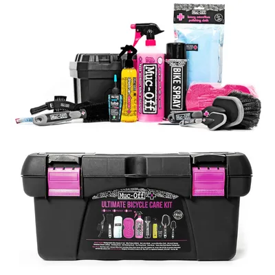 Produktbild von Muc-Off Ultimate Bicycle Cleaning Kit, Reinigungswerkzeug, Fahrrad-Reinigungsset, Universal, Schwarz, Pink