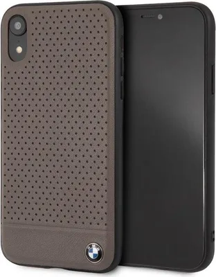 Image de Étui BMW pour iPhone XR - Marron - Cuir