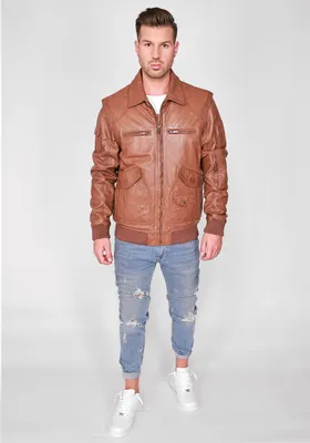Produktbild von JCC Lederjacke 3102163 Herren cognac 50