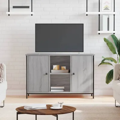 Produktbild von The Living Store TV-Schrank Grau Sonoma-Eiche 100x35x65 cm Holzwerkstoff