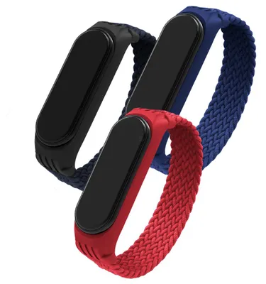 Zdjęcie produktu dla Zestaw: 3x opaska ChronSmarta do smartband'a Xiaomi Mi Band 3 / 4 / 5 / 6