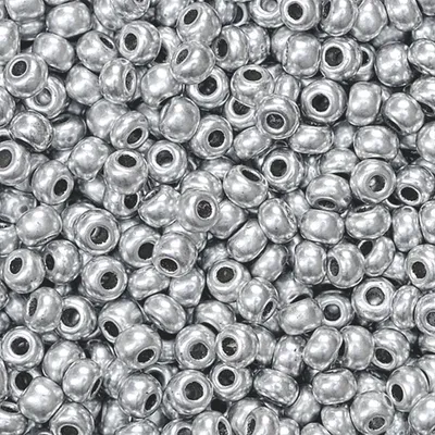 Produktbild von Rocailles 2,5 mm silbergrau VE=6x13g