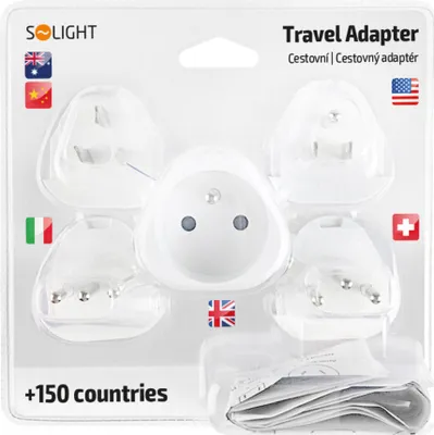 Immagine prodotto di SOLIGHT PA20 Cestovní adaptér, uzemněný