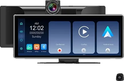 Image de Caméra embarquée pour voiture, 11,26 pouces, caméra avant 4K, caméra arrière 1080P, Bluetooth 5.0, écran IN-CELL