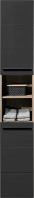 Produktbild von Bega BBK Vista Hochschrank Holzwerkstoff Schwarz matt