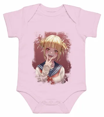 Imagen del producto de Himiko Toga, uniforme escolar, estilo "yandere", manga japonesa, cosplay, años 2000, body, color rosa, talla 3/6