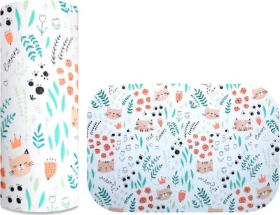 Produktbild von Ega KIDS | Tetanuswindel - 70x80 cm - Katzen - 100% Baumwolle - -