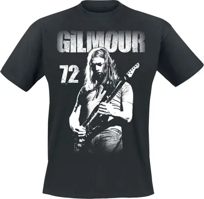 Produktbild von David Gilmour T-Shirt Herren Live 1972 schwarz Band-Merch, Bands 100% Baumwolle M