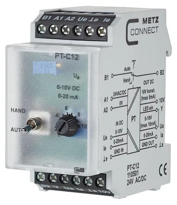 Produktbild von METZ CONNECT Potentialtrenner PT C12 24VAC/DC