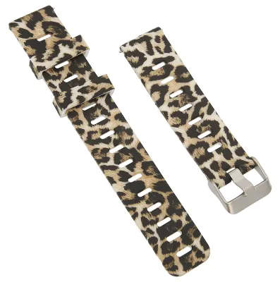 Image de Bracelet en silicone compatible avec la montre connectée Amazfit GTR 3 – Bracelet de remplacement de 20 mm, élastique, style sport, motif léopard