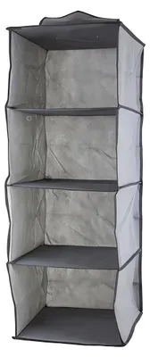 Obrázek produktu pro Verk 01326 Závěsný organizér s 4 přihrádkami 30x30x80cm šedá