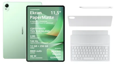 Image de Tablette HUAWEI MatePad 11,5 S 2026 PaperMatte Edition 12 Go/256 Go + clavier et stylet vert