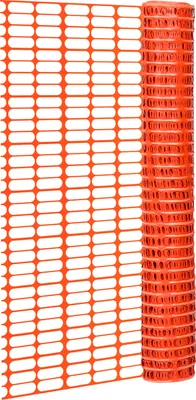 Obrázok produktu pre Bariérový plot stavebný plot 1x50m, oká 100x26mm, oranžová farba, výstražný plot, ochranná sieť záhradného plota