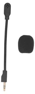 Zdjęcie produktu dla Zapasowy mikrofon do gier z osłoną z pianki, wtyk 3,5 mm, odpinany mikrofon z redukcją szumów, przeznaczony do bezprzewodowych słuchawek gamingowych
