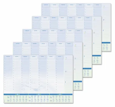 Produktbild von SIGEL Papier-Schreibtischunterlage DIN A2 Kalender 2026-2028 Tagesplan