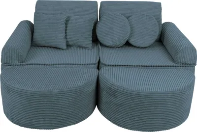 Produktbild von Sofa für Kinderzimmer - Spielsofa für Kinder, Kindersofa Pocket Sofa Max, Aesthetic, Türkis