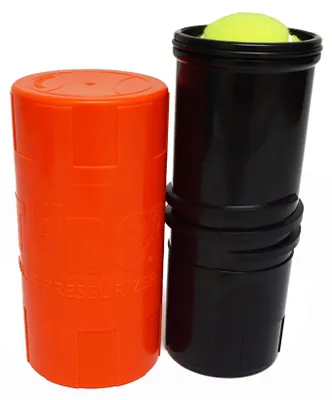 Imagen del producto de Botella dispensadora para pelotas de tenis y pádel, color naranja, 1 unidad, para el almacenamiento de pelotas